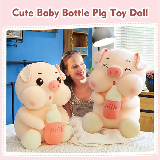 Bottle pig plush toy