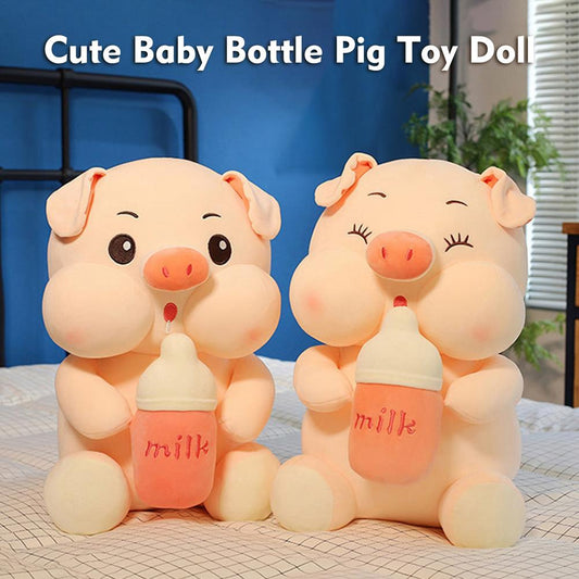 Bottle pig plush toy