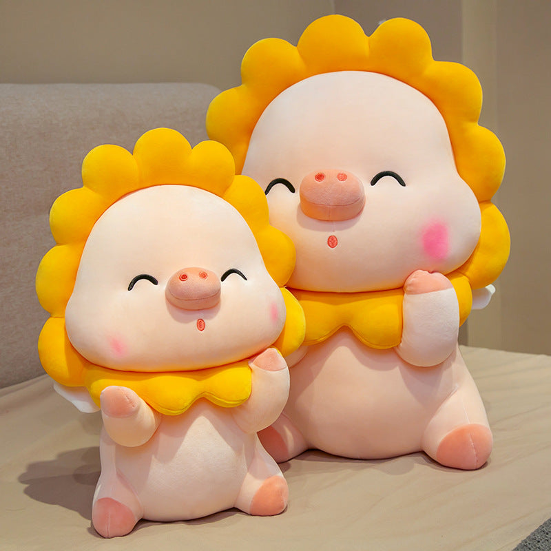 Sun pig cartoon doll