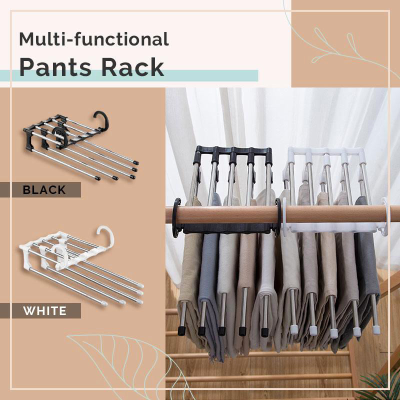 Multi-functional pants rack