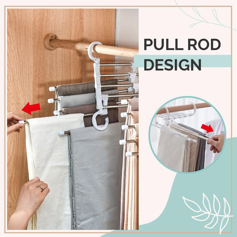 Multi-functional pants rack