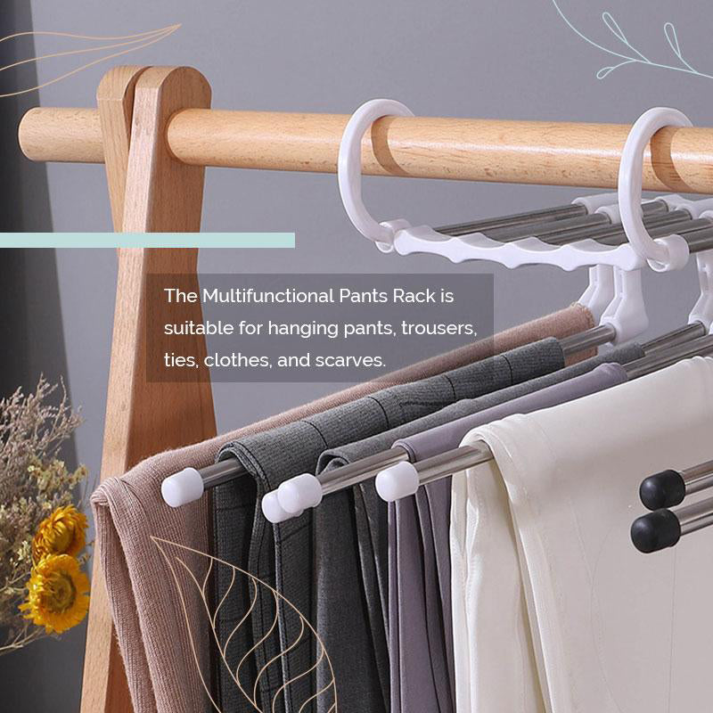 Multi-functional pants rack