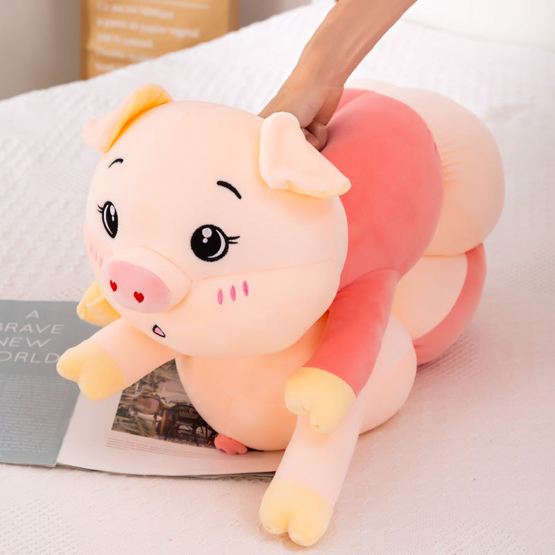 Pig long pillow plush toys