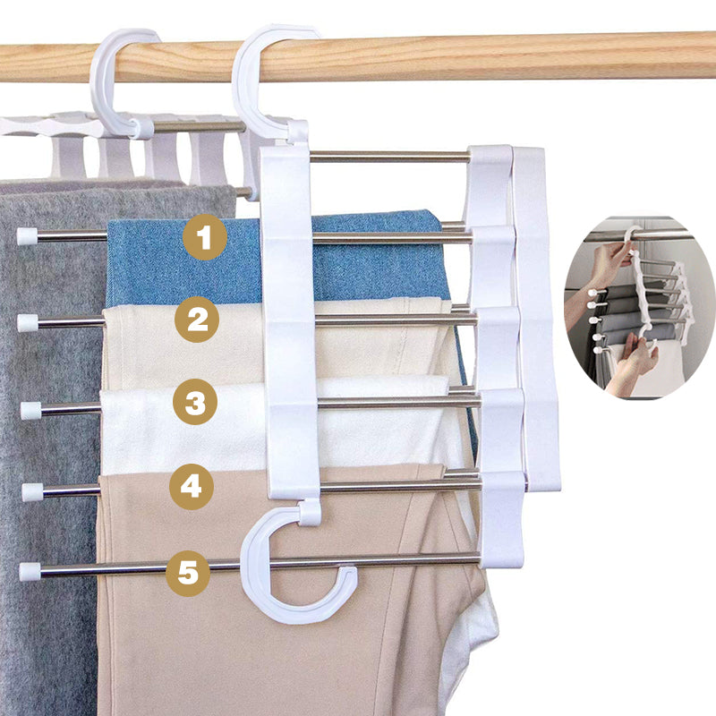 Multi-functional pants rack